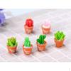 6Pcs Artificial Mini Potted Picks for Home Table