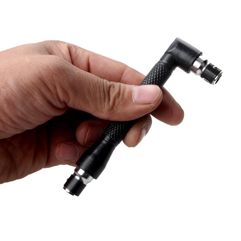Mini Double-Ended L-Shaped Socket Wrench with 6.35mm Air Screwdriver Extension Rod