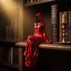 Gothic Resin Figurine Statue for Home Decor, Dark Sculpture for Desk Shelf Display