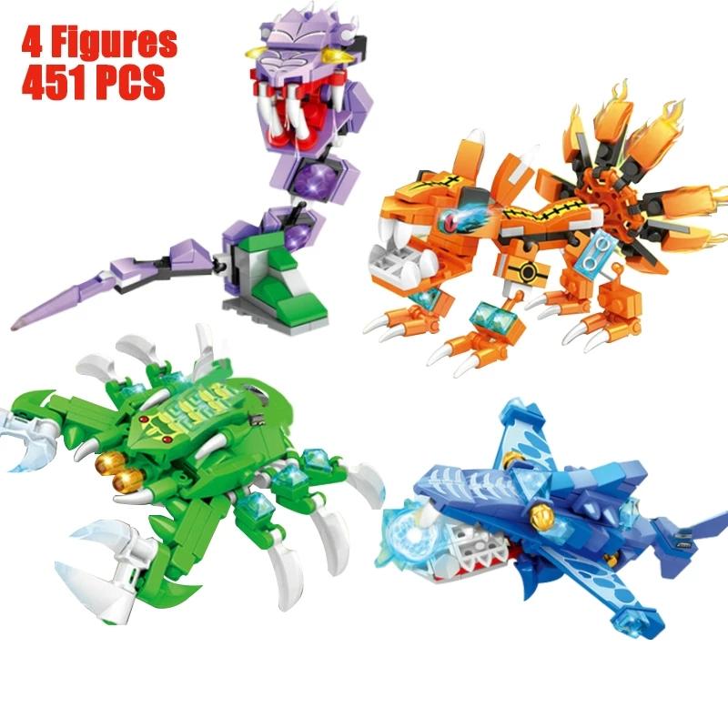 Classico Cartone Animato Naruto Anime Film Mini Figure Ninja Uzumaki Kurama Volpe a Nove Code Kit di Blocchi da Costruzione Modello Giocattoli per Bambini Regalo