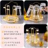 Lunari Glass Stand Cup Drying Rack with Tray Drainer Bottle Stand Tabletop Storage Glass Rack Gold