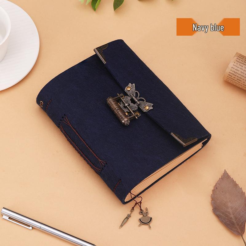 Ancient Style Kraft Paper Sketch & Password-Protected Notebook