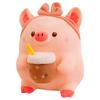Kawaii Pink Pig Plush Toy Stuffed Animal Boba Pig Soft Doll Pillow Kids Toys Birthday Christmas Gift for Girl