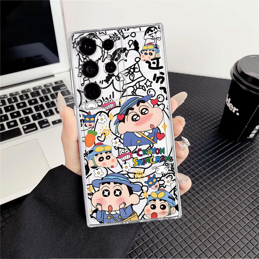 

Case for Samsung Galaxy S26 S21 S23 Ultra Note 20 Ultra 10 S22 FE S24 S25 Edge S20 Plus Phone Cover Crayon Shin Chan Radish Galaxy S21 Ultra 5G