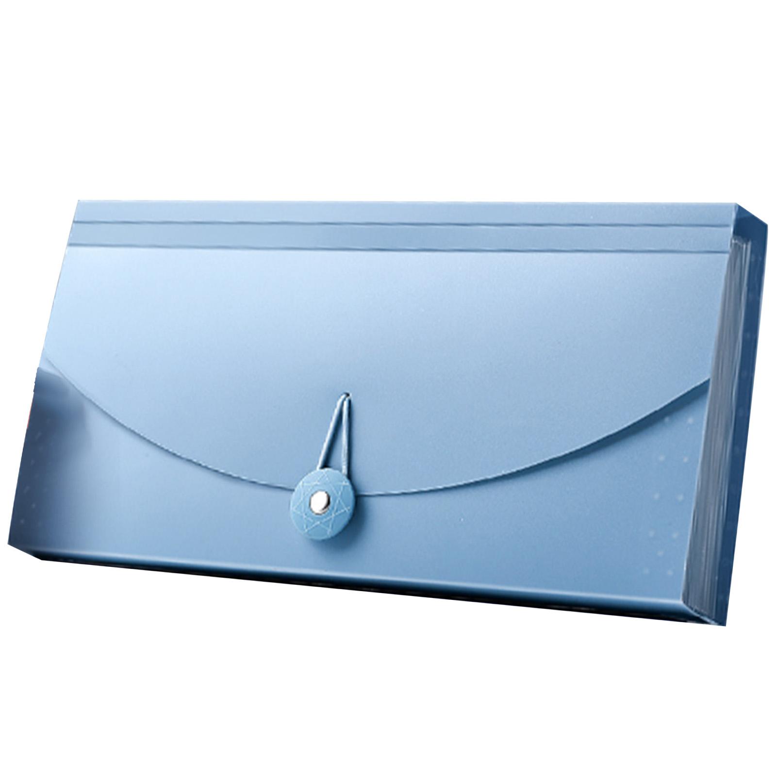 

Расширяющаяся папка-файл с 13 карманами, профессиональная водонепроницаемая папка-файл для документов, счетов-фактур НДС синий