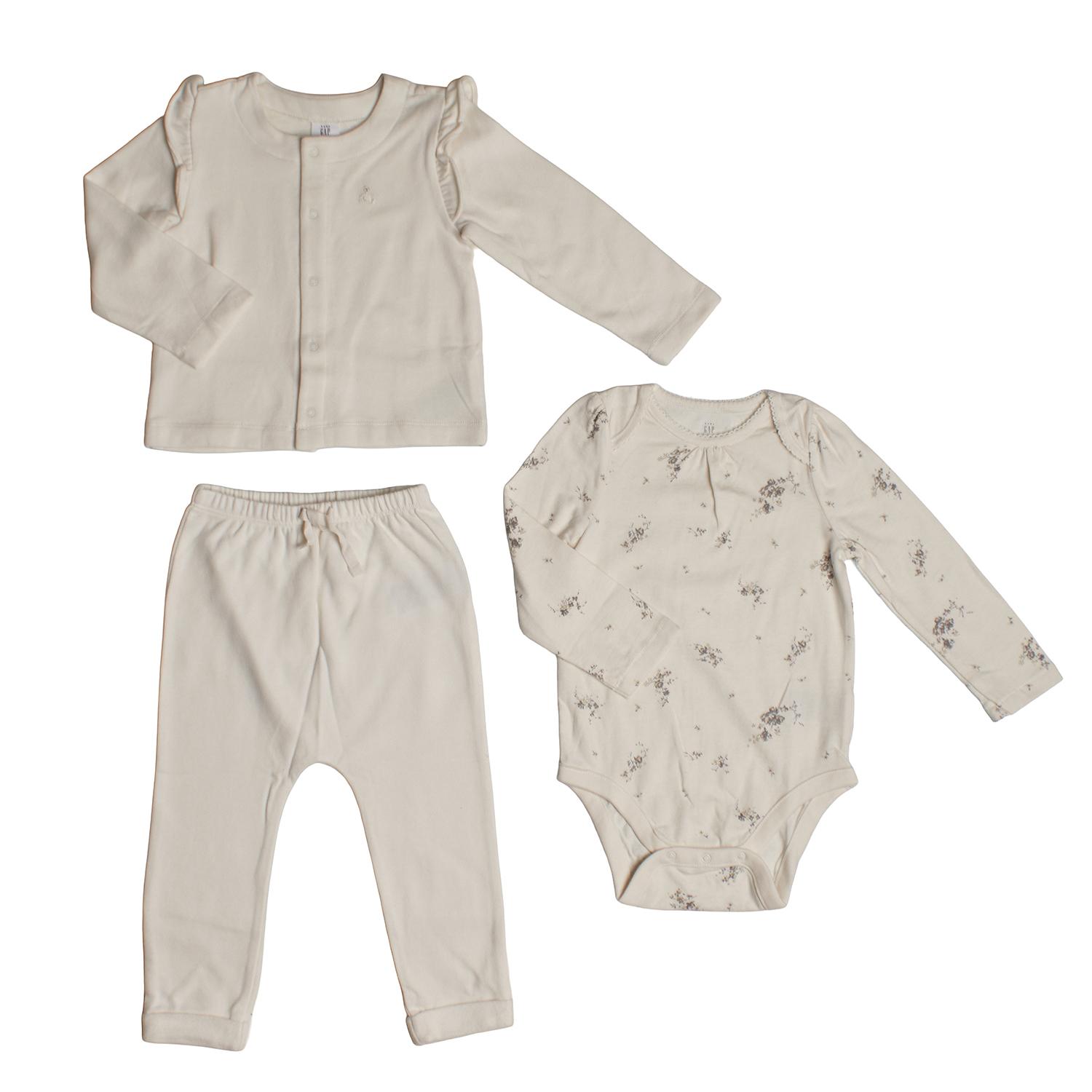 

Conjunto de 3 Piezas Chaqueta Body y Pantalón 753943 para Bebé Niña 18/24 MESES