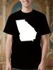 Georgia State Outline Tshirt - Soft Breathable Cotton Tee