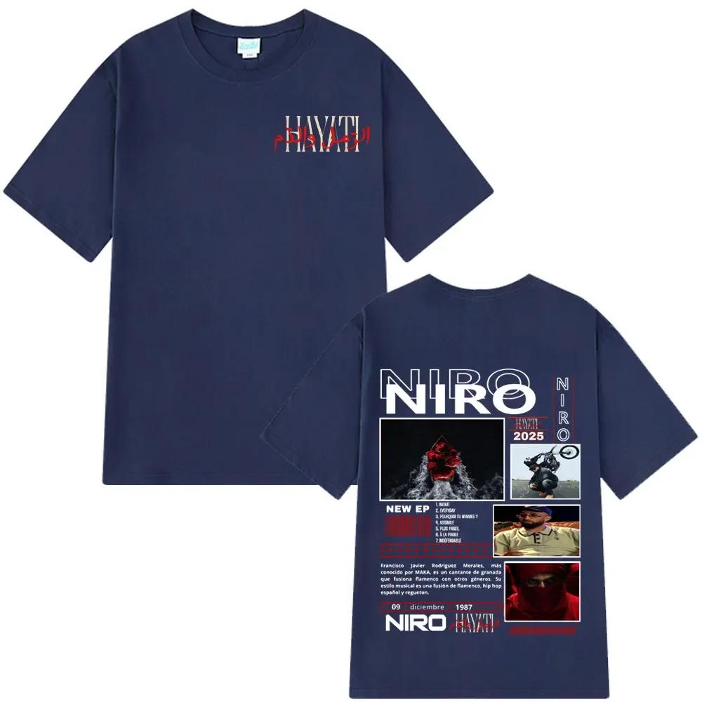 Rapper Niro Ox7 Graphic Tshirt Unisex Wounisex Fashion Loose Casual Tshirts Hiphop Tshirts Summer Short Sleeves Vintage T Shirts