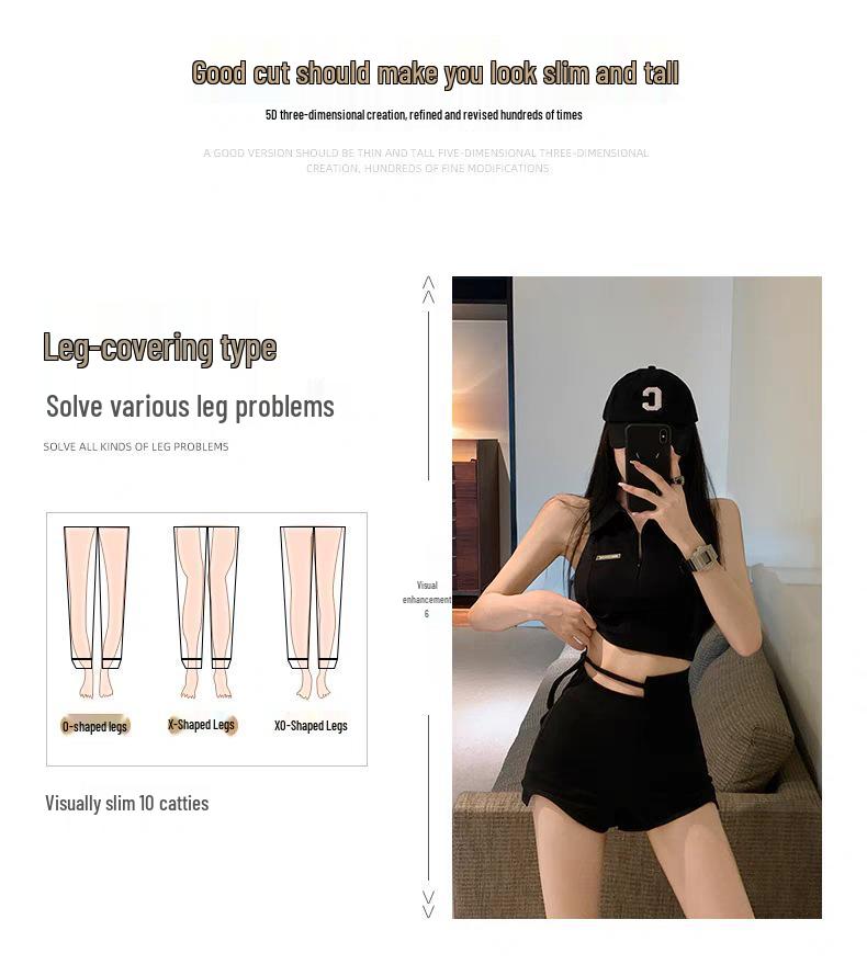 Women's Summer 2023 Sexy High-Waist Irregular Hot Shorts