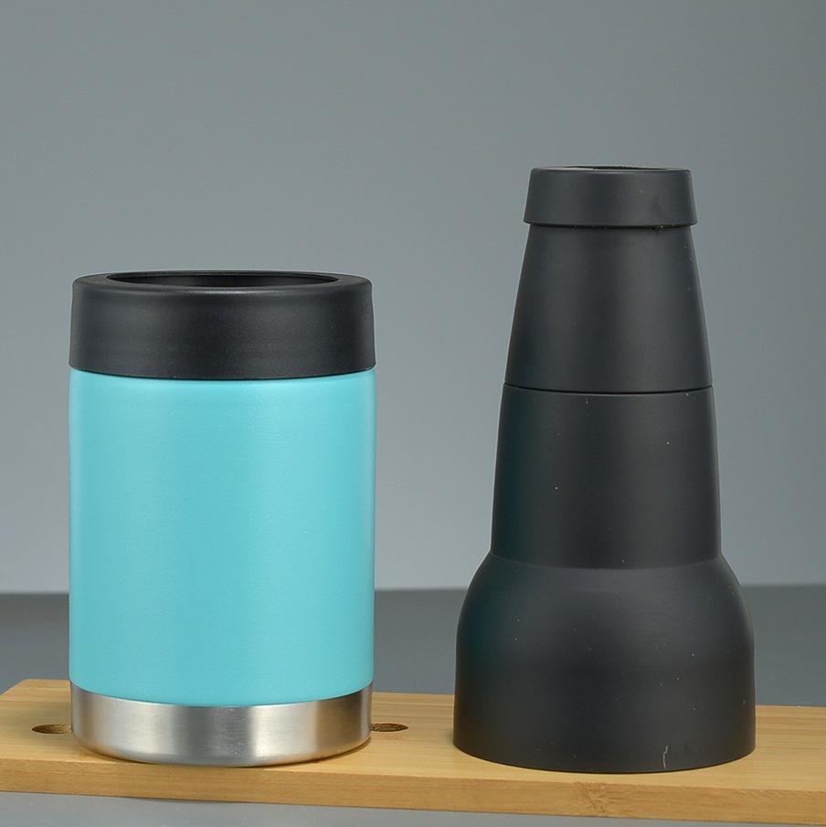 12oz Stainless Steel Vacuum Insulated Can Cooler and Ice Bucket Sleeve