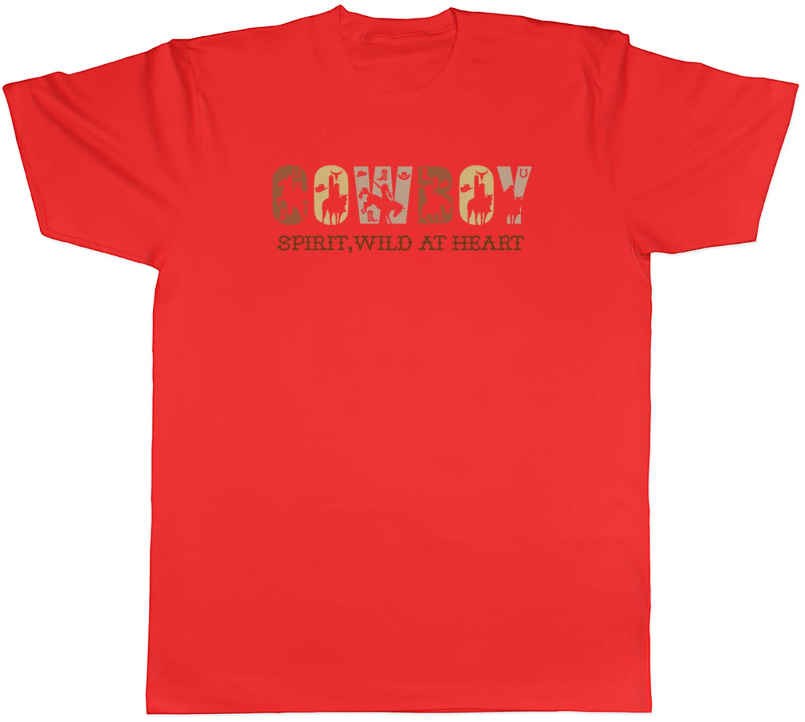 Cowboy Spirit Unisexs TShirt Wild at Heart Horse Riding Lover Tee Gift S