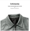 Men's Slim Fit Leather Jacket - Autumn/Winter Casual Lapel Coat with Plus Velvet and Thick Lining