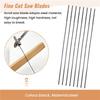 ABWR-Scroll Saw Blades Plain End 5 Inch 24PCS 12 TPI Regular Tooth For Woodworking DIY