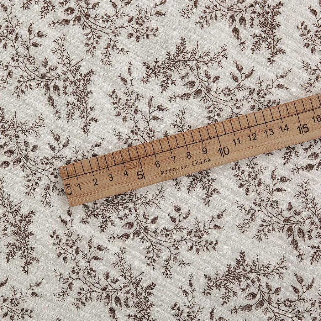 Breathable Pure Cotton Double-Layer Crepe Fabric For Bedding Home Wear Pajama Summer Dress DIY Clothing Cloth 135x50cm/500cm