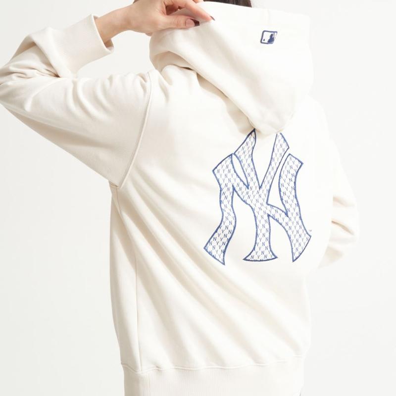 New MLB New York Yankees Sweatshirts Unisex White 3AHDM0121-50CRS
