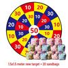 Sandbag Toss Target: Fun Outdoor Game for Kindergarten Team Building