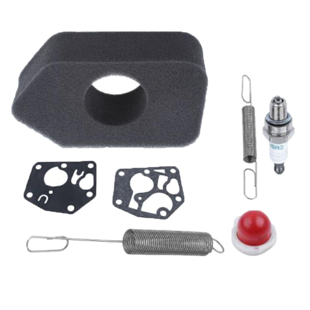 Kit di Guarnizione Filtro Aria a Molla e Pompetta Primer Aggiornato adatto per Attrezzi da Giardino Elettrici 691859 692211