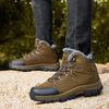 2418 Men's Mountaineering Shoes Boots High Top Anti Velvet Leather Face With Warm Cotton Outdoor Off Road Sports