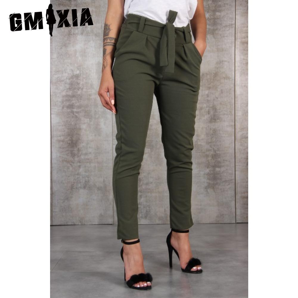 

GMXIA Женские модные повседневные брюки и капри с однотонным принтом XXXL