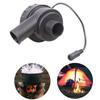 12V EU/US Plug 7530 with Round Head Air Turbo Blower 5500RPM High Air Volume Speed Controller Outdoor Barbecue Grill Fa