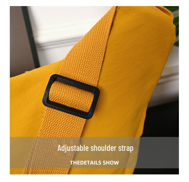 Women's Crossbody Dumpling Bag: Versatile Solid Color Casual Sports Shoulder Bag