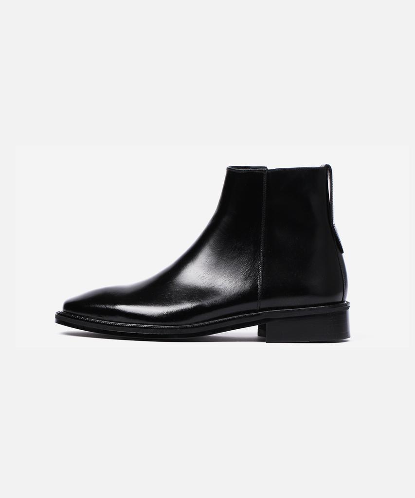 Custommood Rain Cowhide Chelsea Boots (Black Fg)