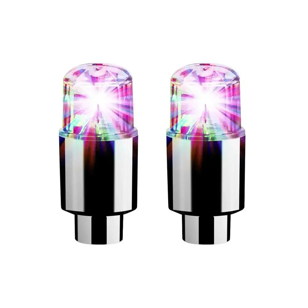 4Pcs LED Tire Valve Cap Lights - Durable Glow for Car/Motorcycle/Bicycle/Electric Vehicle Air Valves
