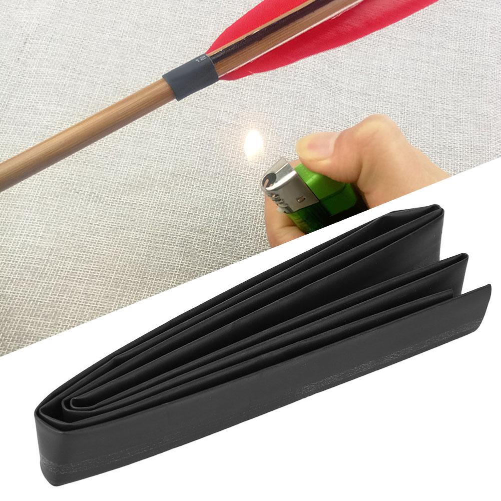 1 Pcs Archery Heat Shrink Tubing Black Rubber Wrap for Outdoor Hunting Shooting Accessories
