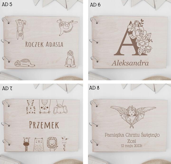 Drewniany Album Na Zdjęcia Wklejane Do 150 Stron
