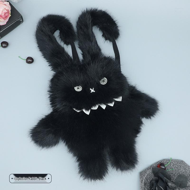 

Plush Y2K Rabbit Ita Bag for Girls - Comic Con Anime Cartoon Crossbody & Backpack