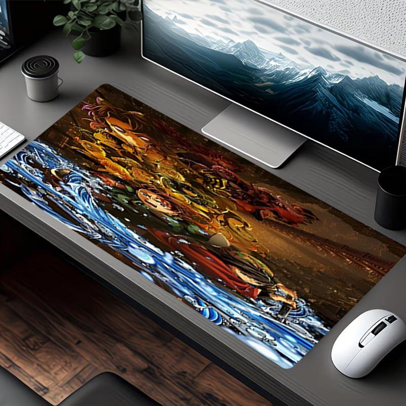 Demon Slayer Print Mouse Pad, for Keyboard Pad Laptop PC Mat for Office Home Use, Desk Decor, Perfect Birthday Gift for Gamers