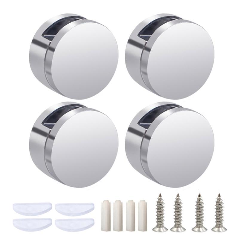 4Pieces Mirror Support Clip Sturdy Zinc Alloy Materials for Home Decoration and Interior Designs Projects Supplies