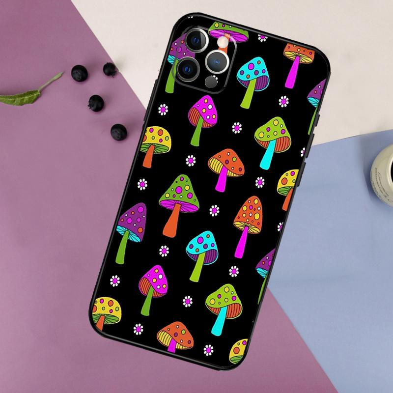 

Trippy Mushroom Phone Case For iPhone 17 16 15 14 11 12 13 Pro Max Plus 12 13 mini 16e 17 Air Bumper Cover iPhone 12 mini