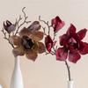 1PC Artificial Flowers Large Orchid Flowers Real Touch Wedding Party Decor Luxury Magnolia Branch Elegant Fake Flower