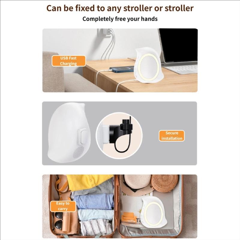 5 Gear Adjustable Speed Rechargeable Rocker Strollers Rocker Rocks All Strollers Pram and Pushchair Baby Sleep Soother Aid