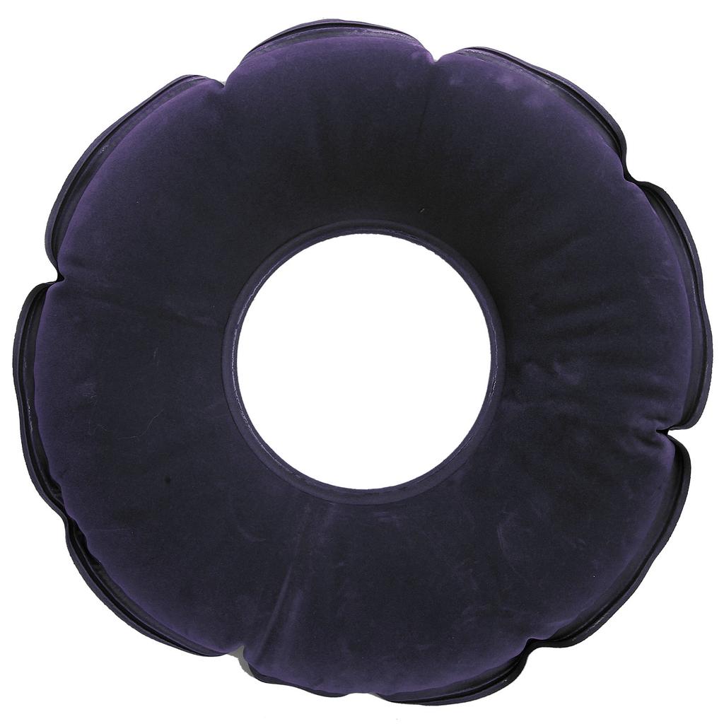 Inflatable AntiBedsore Cushion Round Shape Cushion for Elder Bedridden Patient with Pump(Royal Blue )