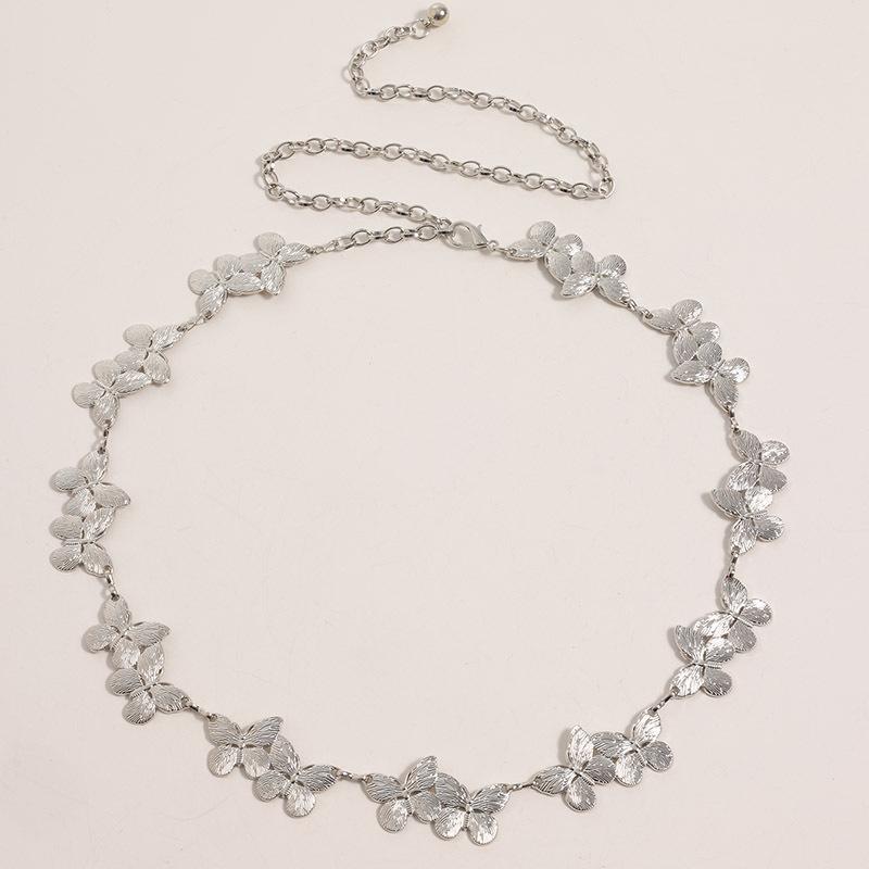 

Сладкая женская цепочка на талию Цветок Бабочка Модная Милая Металлическая Сплавная Пряжка