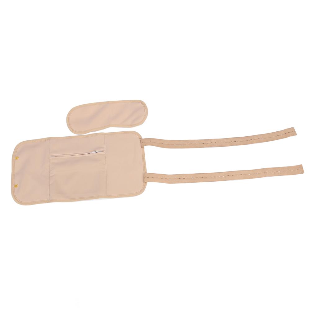 Castor Oil Pack Wrap Reusable Washable Oil Leakage Prevention Button Castor Oil Waist Neck Pack Skin Color