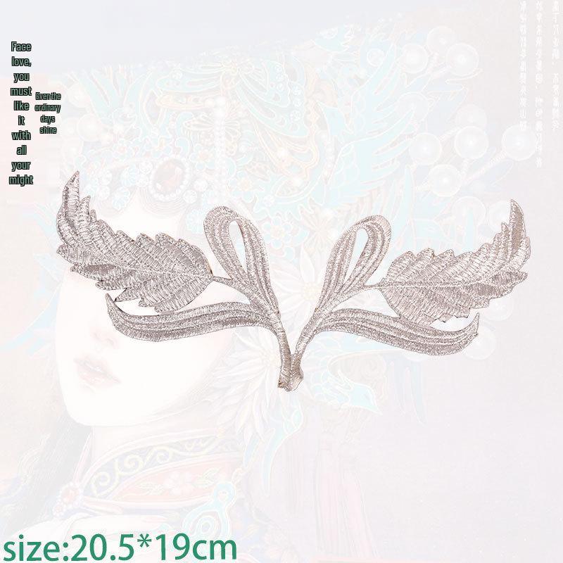 Gold Thread Auspicious Cloud Embroidered Iron-On Patch for Cosplay Costumes