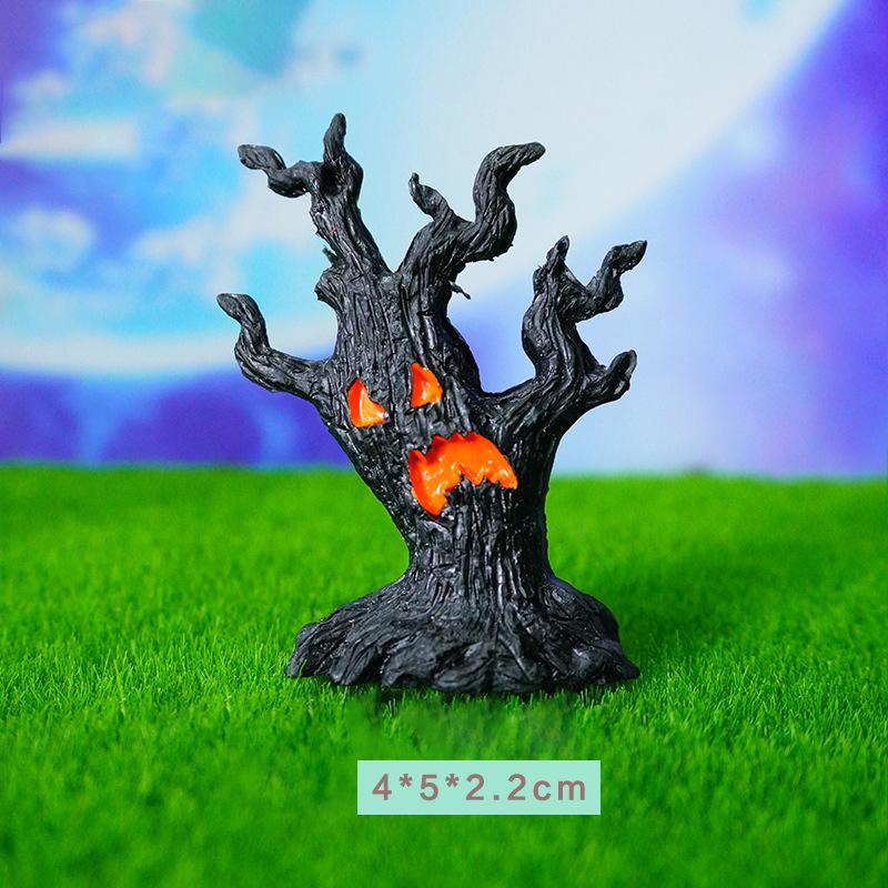 Gruseliger Baum, gruseliger Horror-Baum, Gesicht, Rinde, Dämonenfigur, Tischdekoration, für drinnen und draußen, Halloween-Dekoration für Partys, Spuk