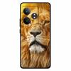 For Realme GT 6T Case Soft Feeling Silicone Luxury Phone Covers For Realme GT 6 GT6 Cases TPU Painted Marble Beautiful GT6t Wolf