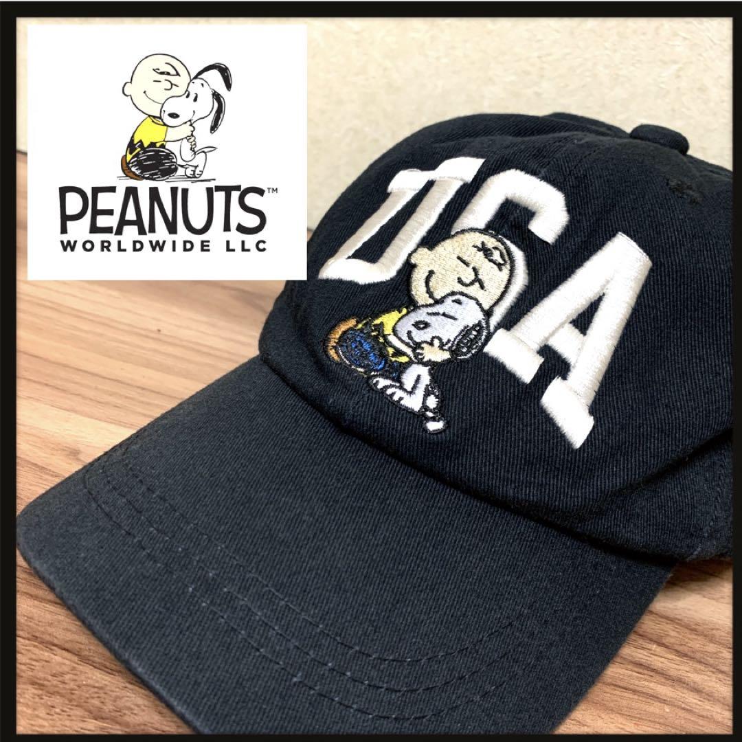 

[USED] PEANUTS Snoopy Charlie Brown USA Embroidered Cap