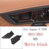 ABS Matte Black For Jaguar F-TYPE 2013-2024 Car Central Control Water Cup Panel Glass Lifting Frame Car Interior Accessories