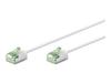Goobay 74357 Ultra-flexible CAT 8.1 Patch Cable, Narrow, U/FTP, 0.15m, White | Goobay