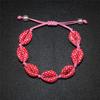 Colorful Printed Shell Bracelet for Women Bohemian Conch Braided Ankle Chain Bangle Adjustable Girls Summer Holiday Jewelry Gift