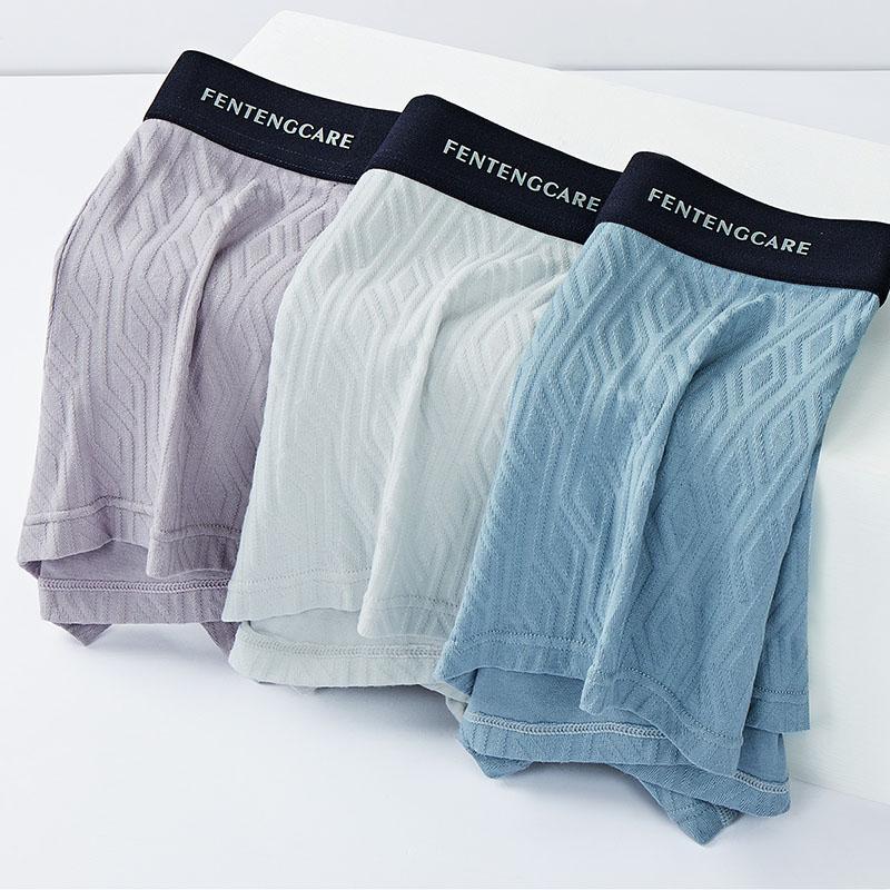 Fentengkan 3-Pack Combed Cotton Antibacterial Underwear for Men