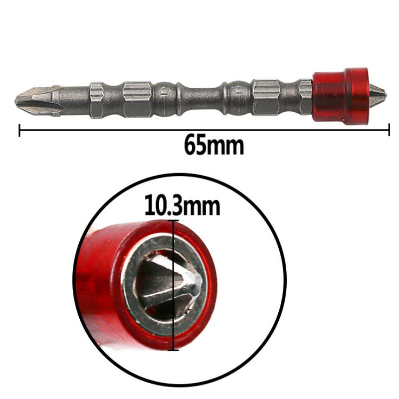 Magnetic Screwdriver Bits 1/4 Inch Hex Shank Drywall Electric Screwdriver Cross-head PH2 Magnetic Screwdriver Woodworking Tools