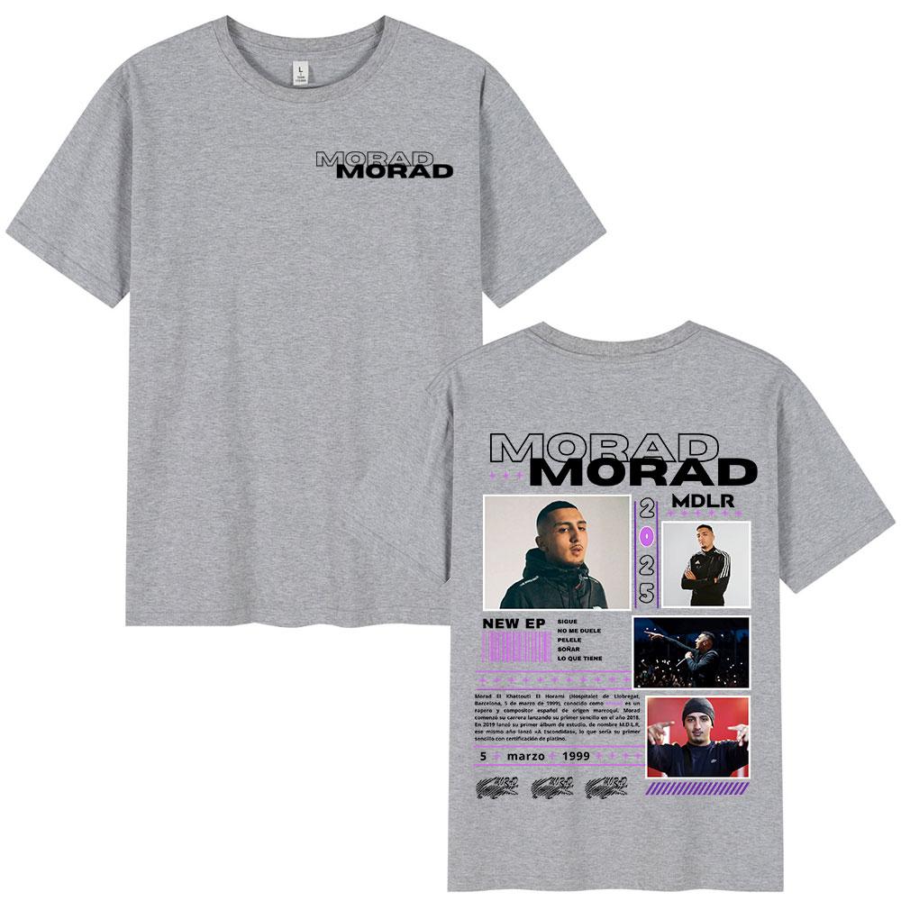 Rap Singer Morad MDLR2026 Mens Womens Fashionable Summer Hiphop Retro Tshirt Cotton Short Sleeved Tshirt Street Wear