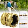 Tvåvägs hona-kontakt Solid mässing Trädgårdsslangadapter 3/4 hona-till-hona Slangadapter För trädgårdsbevattning Bevattning