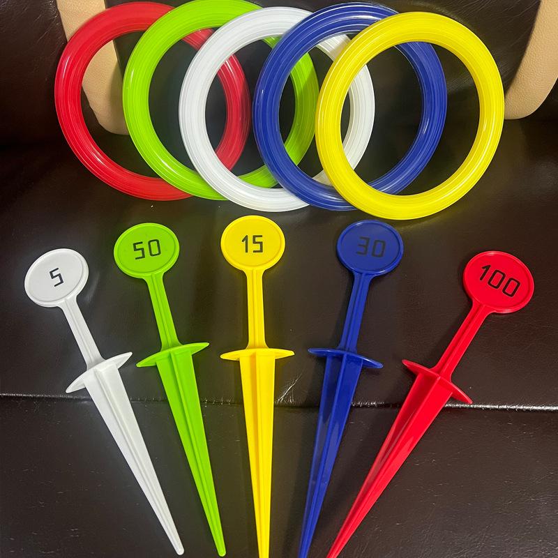 Kids' Outdoor Ring Toss Game - Interactive Beach and Lawn Toy for Parent-Child Fun